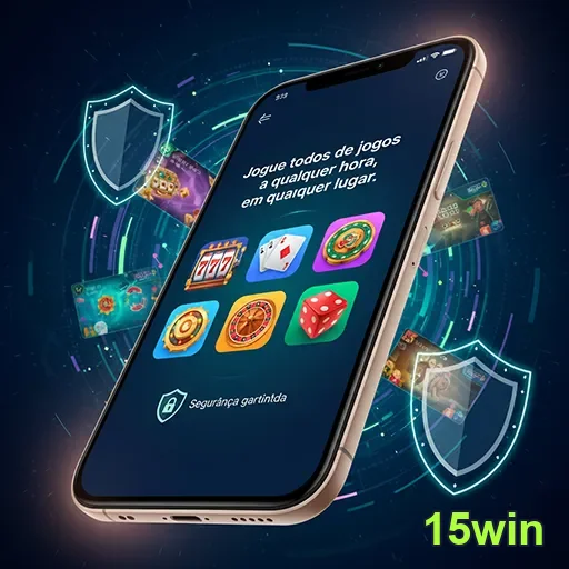 Imagem de um smartphone exibindo a plataforma de um mobile casino com jogos variados